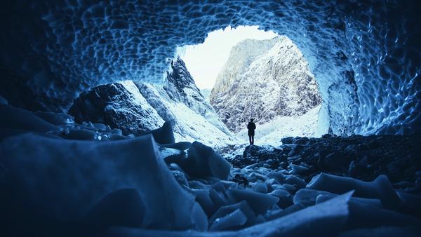 Auch diese Schneehöhle gibt es in Deutschland zu bewundern. Fotografiert hat sie Daniel Ernst