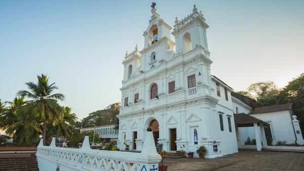 Die Mariä-Empfängnis-Kirche in der Hauptstadt Panaji ist eine von zahlreichen christlichen Gotteshäusern auf der Insel.