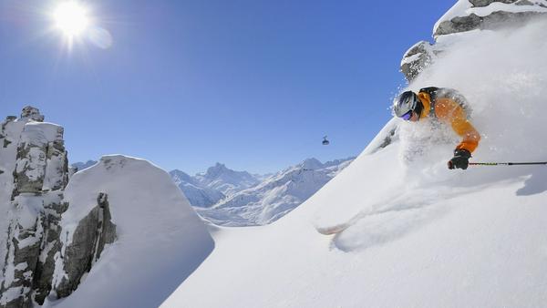 Berühmt für seine Pulverschnee-Touren: St. Anton am Arlberg