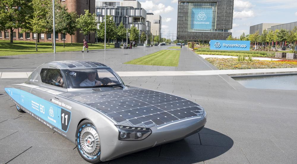 Noch dreht der blue.cruiser seine Runden auf dem ThyssenKrupp-Gelände in Essen. Bald geht es für ihn ins Outback