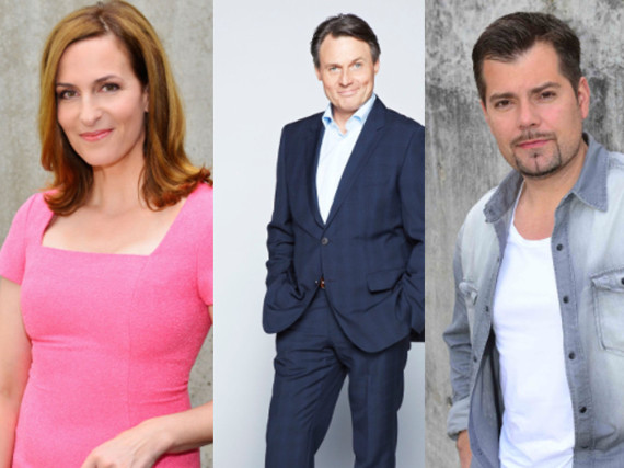 Ulrike Frank, Wolfgang Bahro und Daniel Fehlow (v. l.) gehören zum langjährigen Hauptcast von