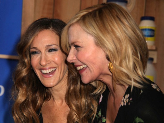 Sarah Jessica Parker (l.) und Kim Cattrall bei der Premiere von