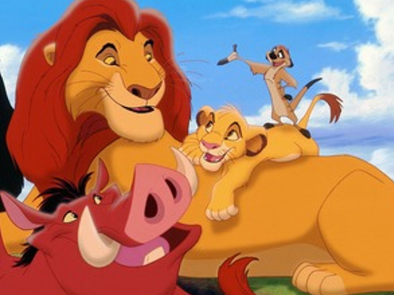 Simba, Pumbaa und Timon aus
