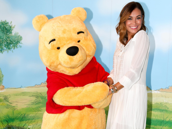 Jana Ina Zarrella drufte Winnie beim Puuh Disney Baby Breakfast