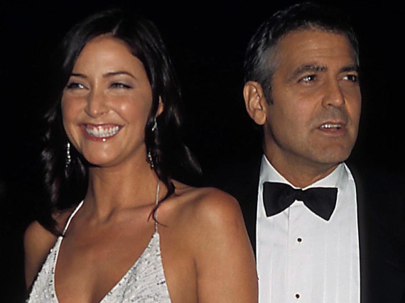 Lisa Snowdon und George Clooney bei der Premiere von