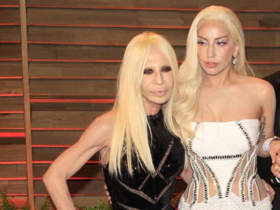 Donatella Versace und Lady Gaga auf der Oscar-Party der