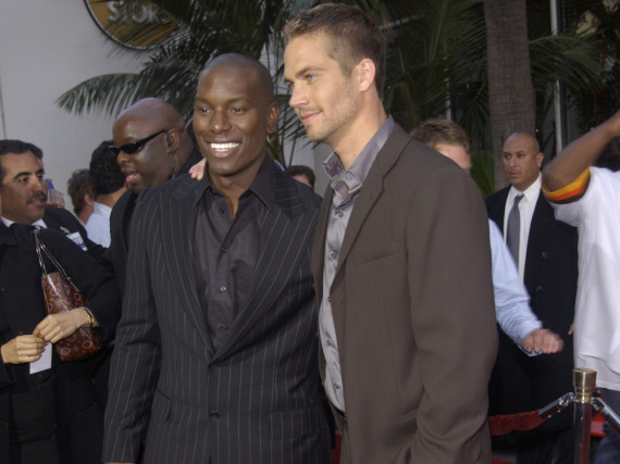 Tyrese Gibson (l.) und Paul Walker bei der Premiere von